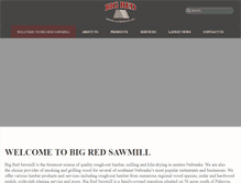 Tablet Screenshot of bigredsawmill.com